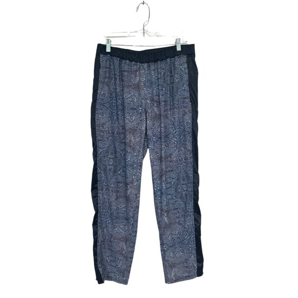 Lululemon Women's Rise & Shine Trouser Pants Printed Black Gray Size 8 - Picture 1 of 6